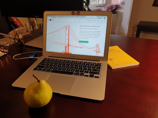 Pair (Pear) Programming with the team. Photo by Audrey Lobo-Pulo (CC-By), 2020
