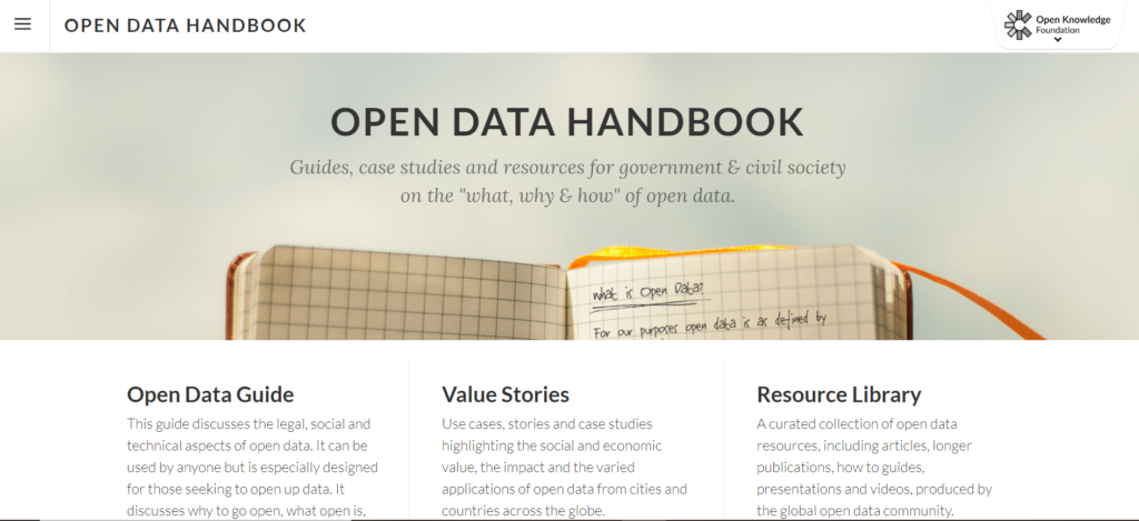 Open Data handbook