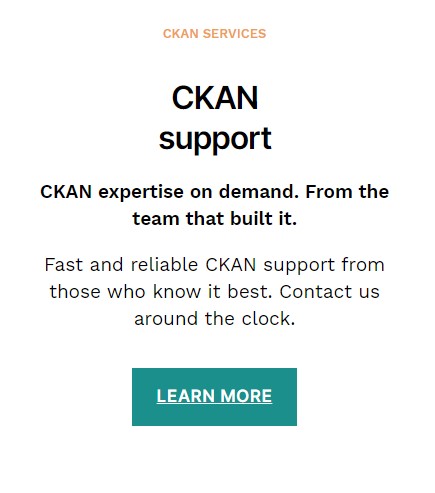 CKAN Support