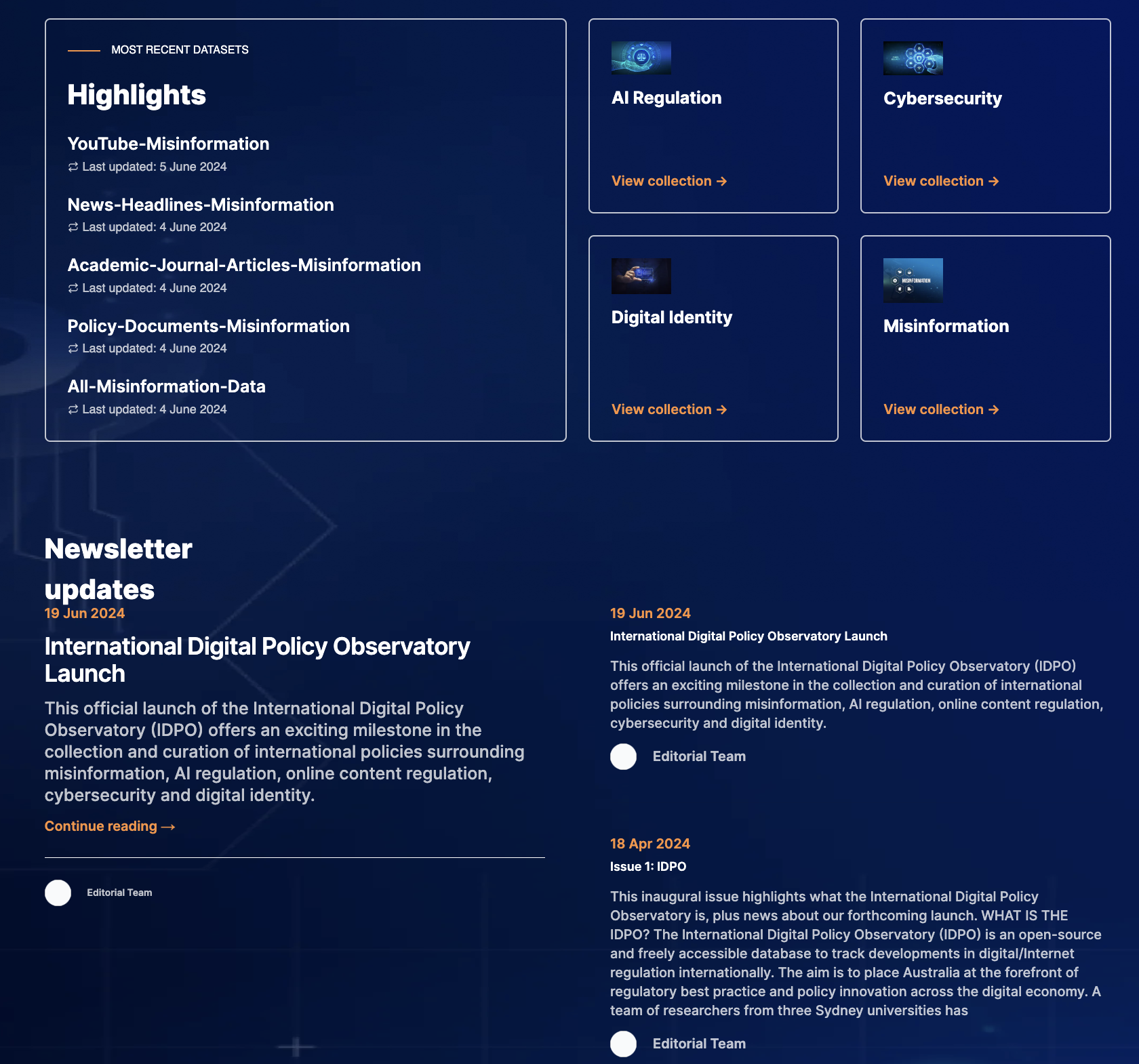 Building a Digital Policy Data Platform for the International Digital ...